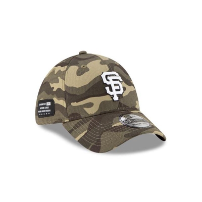 Green San Francisco Giants Hat - New Era MLB Armed Forces Weekend 39THIRTY Stretch Fit Caps USA6923145